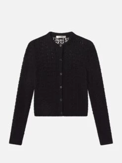 The Open Knit Cardi -- Black