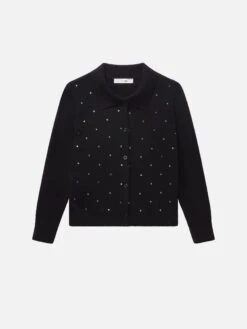 The Rhinestone Cardi -- Black