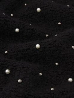 The Embellished Jacket -- Black -FRAME Clothing Shop WP26KSW021 BLK FABRICDETAIL jacket texture detail image