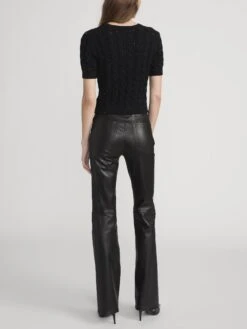 The Sequin Gathered Sweater -- Black -FRAME Clothing Shop WP26KSW026 BLK 1396 f29ff3c9 547c 4a9b 820f 4dbab61defe9 sweater back image