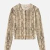 The Cashmere Cardi -- Camel Multi