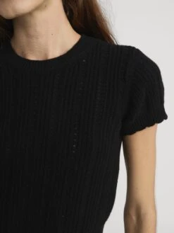 The Getaway Top -- Black -FRAME Clothing Shop WP26KSW061 BLK WP26KSW002 BLK 3586 top front detail image