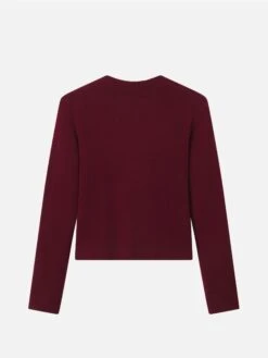 The Cashmere Clean Crew -- Pinot -FRAME Clothing Shop WP26KSW072 PINO BACK sweater back packshot image