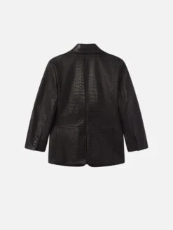 The Borrowed Blazer -- Black -FRAME Clothing Shop WP26LBZ003 BLK B jacket back packshot image