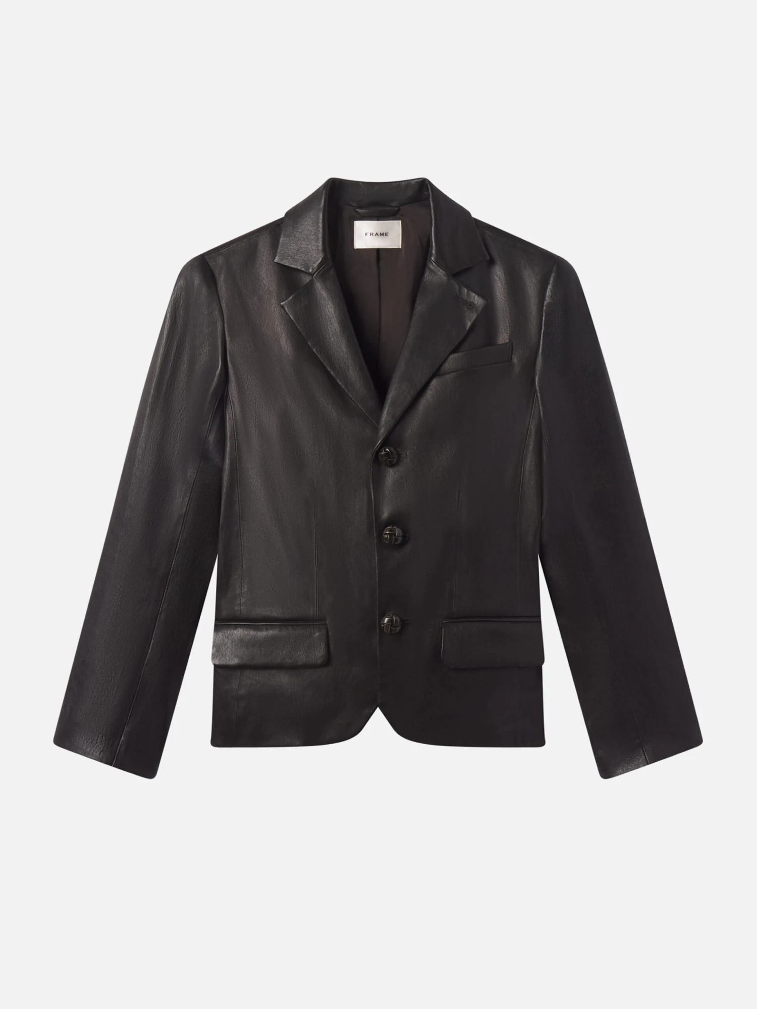 The Leather Smart Blazer -- Black 1 The Leather Smart Blazer -- Black