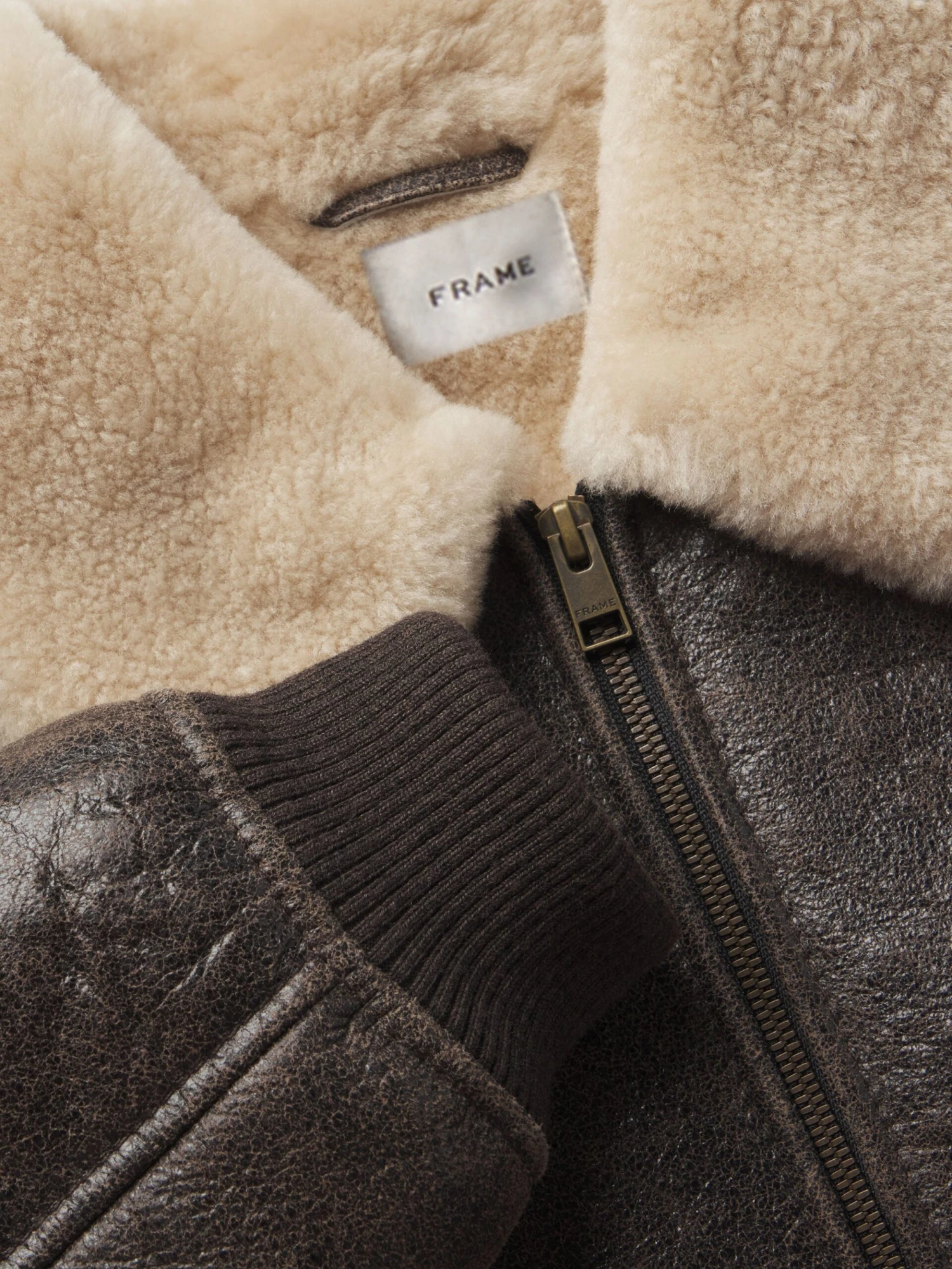 The Shrunken Shearling Bomber -- Cardamom 7 The Shrunken Shearling Bomber -- Cardamom - Image 7