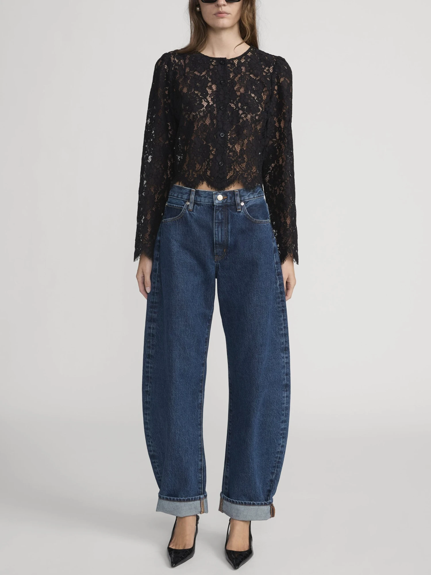 The Lace Blouse -- Black 2 The Lace Blouse -- Black - Image 2
