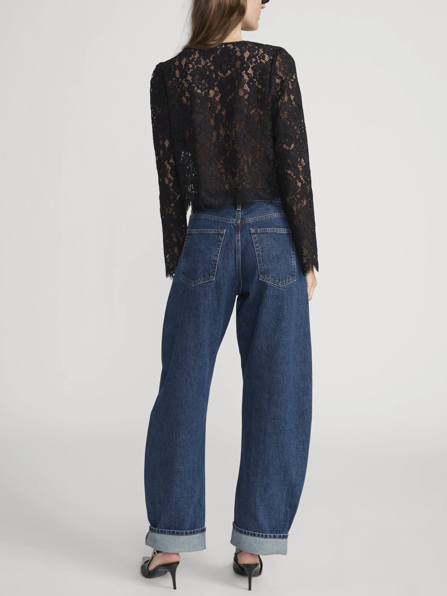 The Lace Blouse -- Black 6 The Lace Blouse -- Black - Image 6