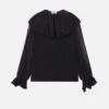 The Tiered Statement Blouse -- Black
