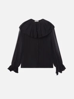 The Tiered Statement Blouse -- Black