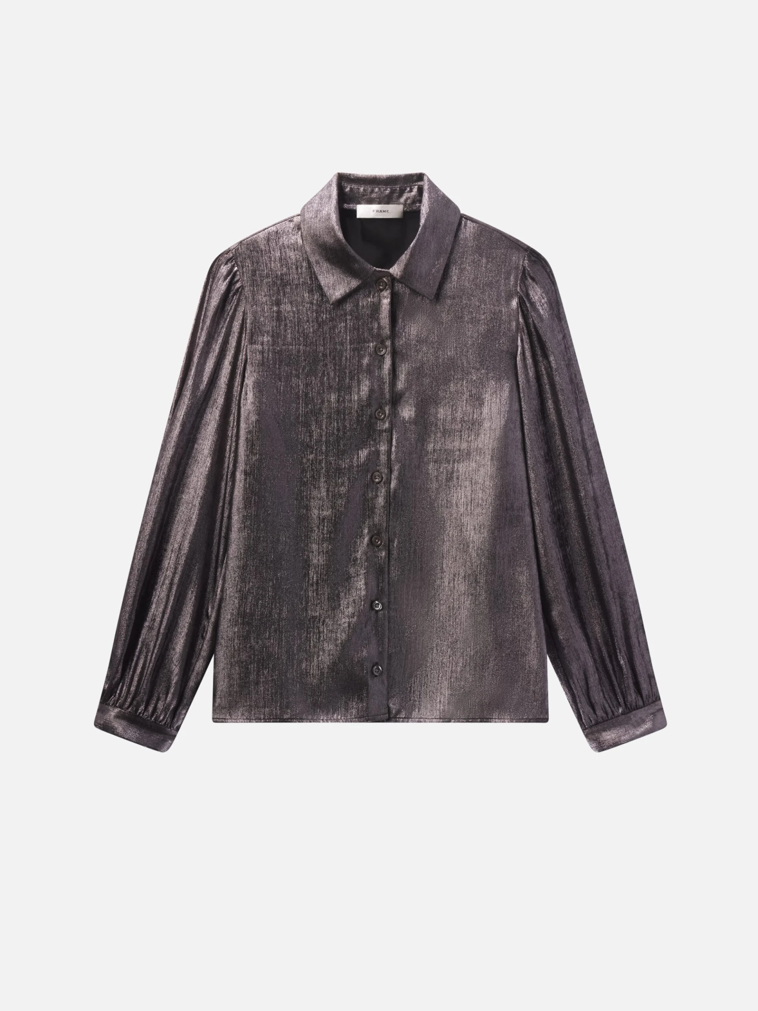 The Shiny Staple Blouse -- Gunmetal 1 The Shiny Staple Blouse -- Gunmetal