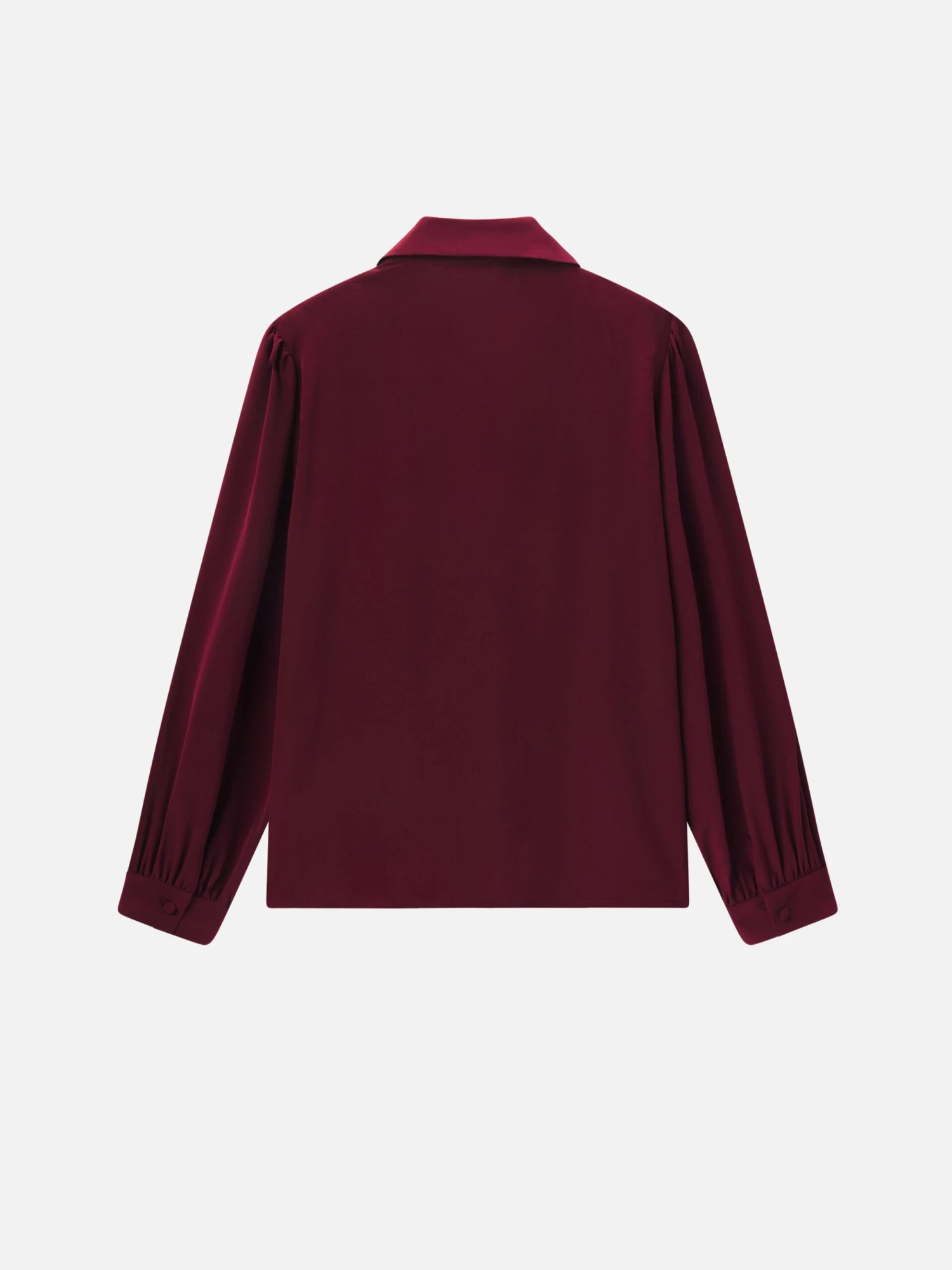 The Silk Staple Blouse -- Pinot 3 The Silk Staple Blouse -- Pinot - Image 3