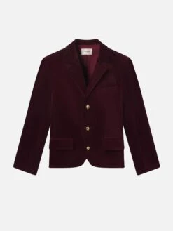 The Velvet Smart Blazer -- Cabernet