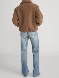 The Teddy Bomber -- Camel 12 The Teddy Bomber -- Camel -FRAME Clothing Shop WP26WJA007 CAML 2319 jacket back image