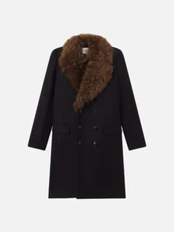 The Shearling Classic Coat -- Black