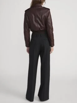 The Aviator Jacket -- Americano -FRAME Clothing Shop WP26WPA007 BLK WP26LJA007 AMER 1726 jacket back image