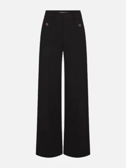 The Slim Palazzo Trouser -- Black