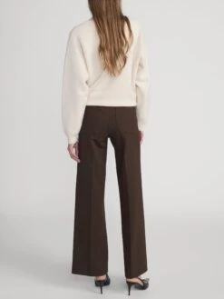 The Slim Palazzo Trouser -- Americano 12 The Slim Palazzo Trouser -- Americano -FRAME Clothing Shop WP26WPA020 AMER 2635 pants back image