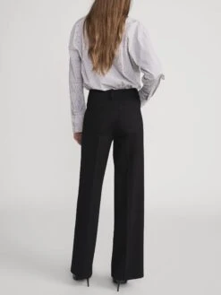 The Slim Palazzo Trouser -- Black 12 The Slim Palazzo Trouser -- Black -FRAME Clothing Shop WP26WPA020 BLK 2780 pants back image