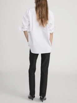 The Sleek Trouser -- Black Pinstripe 12 The Sleek Trouser -- Black Pinstripe -FRAME Clothing Shop WP26WPA024 BLPN 2363 pants back image