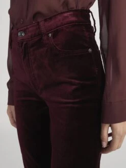 Le Sleek Straight -- Full Glass Velvet -FRAME Clothing Shop WP26WSH004 CBNT LSLS411 FULG 3478 jeans front detail image