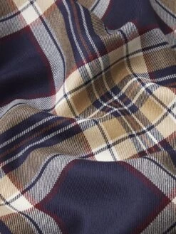 The Checkmate Top -- Navy Multi 13 The Checkmate Top -- Navy Multi -FRAME Clothing Shop WP26WSH015 NAMU FABRICDETAIL top texture detail image