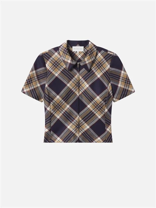 The Checkmate Top -- Navy Multi 1 The Checkmate Top -- Navy Multi