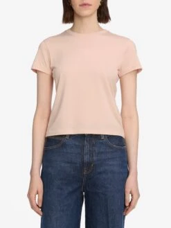 The Baby Tee -- Pink Sand -FRAME Clothing Shop WS24JTE003 PKSD 7453 top front image