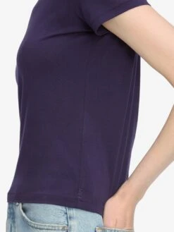 The Baby Tee -- Royal Purple -FRAME Clothing Shop WS24JTE003 RYPL 10152 top side detail image