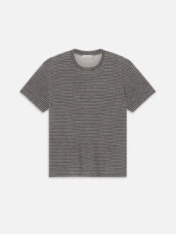 The Linen Baby Tee -- Black Multi