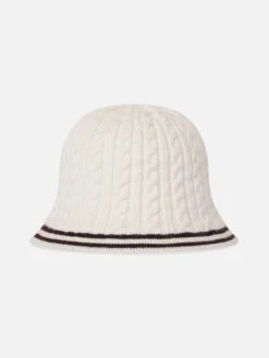 The Cable Bucket Hat -- Burgundy Multi