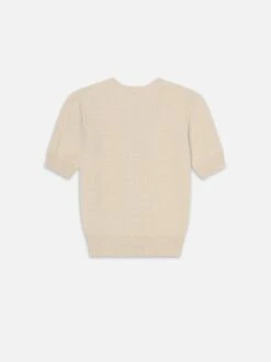 The Cashmere Pointelle Cardi -- Cream -FRAME Clothing Shop WS25KSW030 CREA B