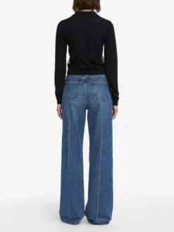 The Argyle Polo -- Grey Multi 12 The Argyle Polo -- Grey Multi -FRAME Clothing Shop WS25KSW051 GRMU 6706 polo back image