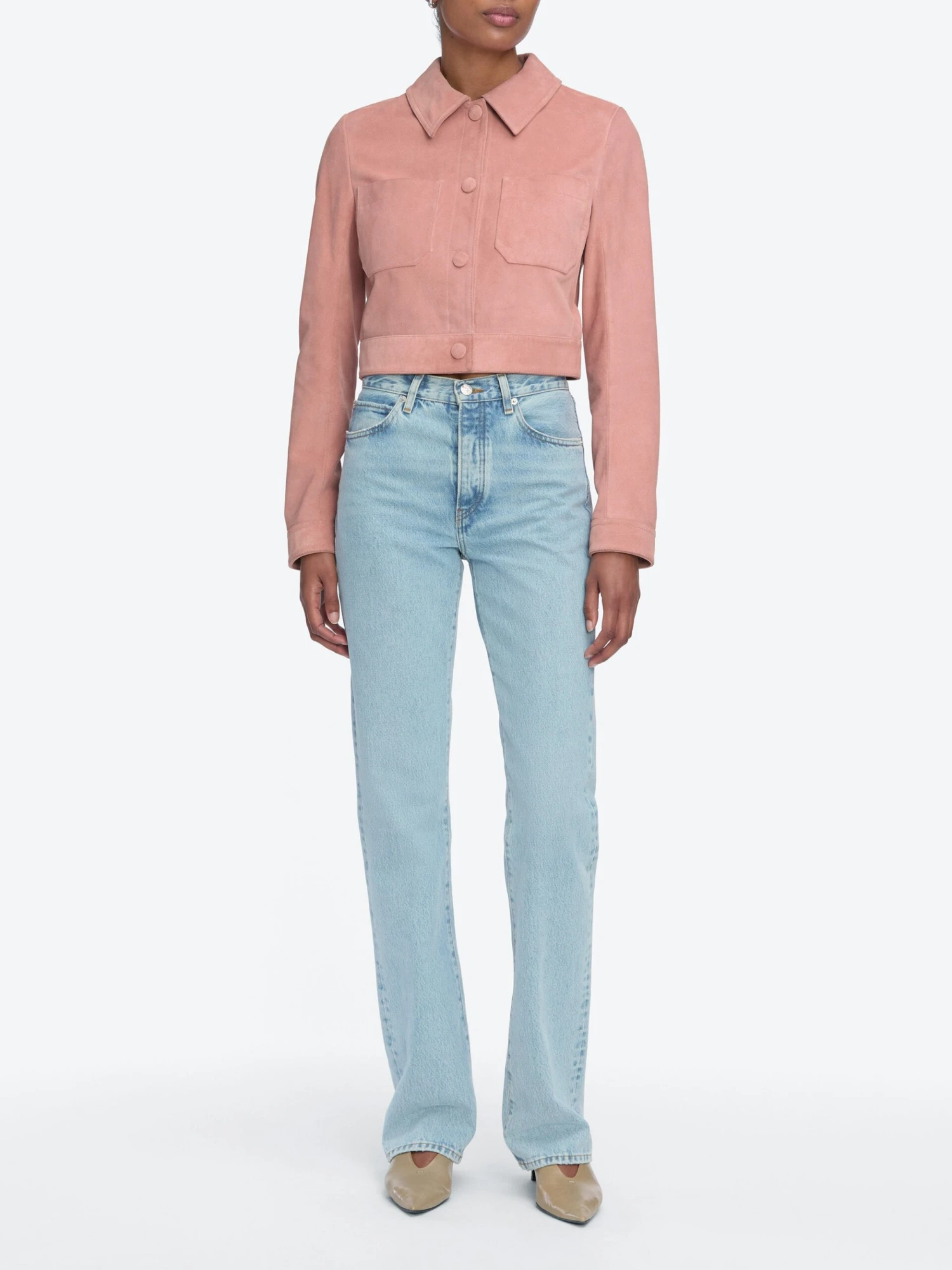 The Small Suede Jacket -- Flamingo 2 The Small Suede Jacket -- Flamingo - Image 2