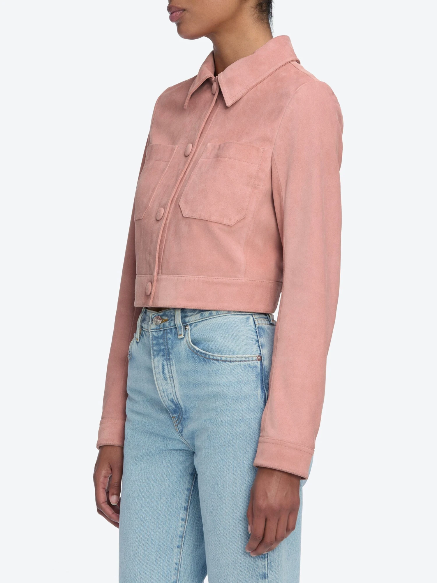 The Small Suede Jacket -- Flamingo 4 The Small Suede Jacket -- Flamingo - Image 4