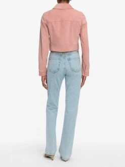 The Small Suede Jacket -- Flamingo 10 The Small Suede Jacket -- Flamingo -FRAME Clothing Shop WS25LJA003 FLAM 3295 V2 jacket back image