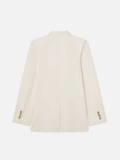 The Relaxed Everyday Blazer -- Ecru -FRAME Clothing Shop WS25WBZ015 ECRU B blazer back packshot image