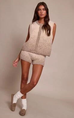 Beige Ombre Brushed Knitted Vest -FRAME Clothing Shop a37e73d94c97146cc2c229b1237f0c4aa279362a CNN9724 3 ombre brushed knitted vest