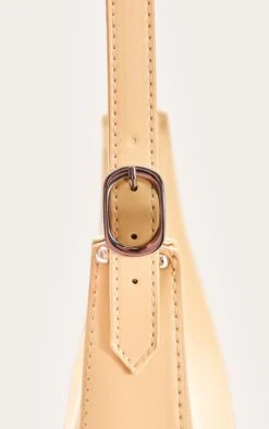 PrettyLittleThing Butter Yellow Curved PU Shoulder Bag - Pastel Minimalist Day Bag -FRAME Clothing Shop adae9040ce648a00fb324a03fcb104b1cd7876b2 CNN4943 4 butter yellow curved pu shoulder bag