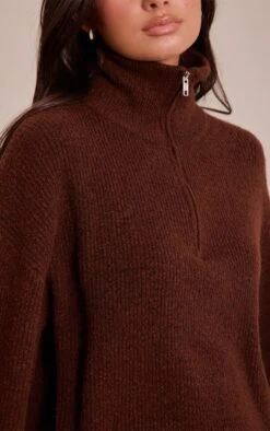 Chocolate Half Zip Soft Knit Sweater 8 Chocolate Half Zip Soft Knit Sweater -FRAME Clothing Shop b1ed90ec626a4f9f1554de01620fb731c9b75f64 CNN9633 4 chocolate half zip soft knit jumper