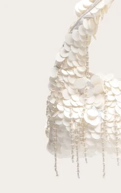 PrettyLittleThing White Sequin Shaggy Mini Bag – Shimmering Evening Statement Purse -FRAME Clothing Shop b45416ce32fe1dfa6769adbb190da40273b1b733 CNM5508 4 white sequin shaggy mini bag