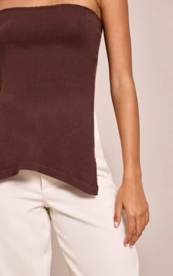 Prettylittlething Chocolate Bandeau Longline Knit Top 8 Prettylittlething Chocolate Bandeau Longline Knit Top -FRAME Clothing Shop b50e8084c8c68e42affa44e4a79bc41649be677b CNO5072 4 chocolate bandeau longline top