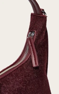 PrettyLittleThing Plum Pony Hair Angled Shoulder Bag – Textured Asymmetric Faux Fur Handbag -FRAME Clothing Shop b62d3bc3051898ae952e318cda0e1c2414ee072f CNO3325 4 plum pony hair angled shoulder bag