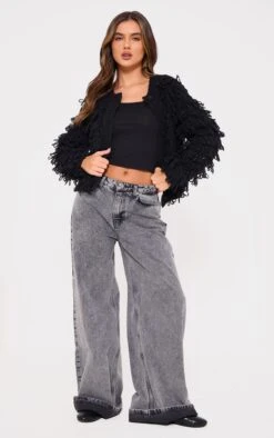 Prettylittlething Black Loop Knit Crew Neck Button Up Cardigan 7 Prettylittlething Black Loop Knit Crew Neck Button Up Cardigan -FRAME Clothing Shop b9a091608c3c2a3a7e98a39b6702caa4a026b02d cnj6275 3