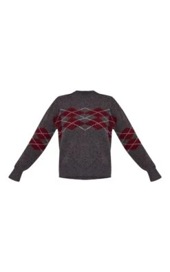 Grey Argyle Crew Neck Sweater 9 Grey Argyle Crew Neck Sweater -FRAME Clothing Shop bb5f03c8d955e42327d13b60dd6e64047f4a25f9 CNN9464 5 grey argyle crew neck jumper