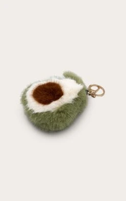 Prettylittlething Fluffy Green Avocado Keyring -FRAME Clothing Shop bc06dd3d8d1a3a6ece3d0136c587f14d09d8d7d1 CNN7460 3 fluffy green avocado keyring