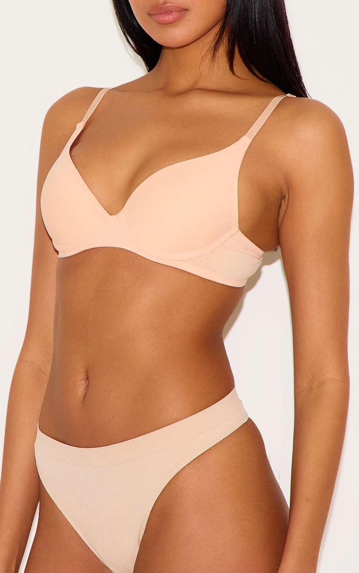Prettylittlething Light Nude Scoop Cupped Underwired Bra 4 Prettylittlething Light Nude Scoop Cupped Underwired Bra - Image 4