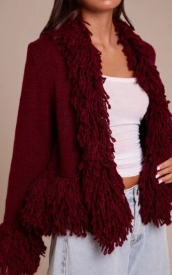 Burgundy Loop Knit Edge Cardigan -FRAME Clothing Shop c26f1d945a9ec7d04c7495395898f5950668ef87 CNN9624 4 burgundy loop knit edge cardigan