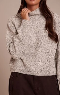 Grey Marl Relaxed Long Sleeve Sweater -FRAME Clothing Shop c28403e25ac8a2d66be2feb6b6ba3ffcf9ad7440 CNN9661 4 grey marl relaxed long sleeve jumper