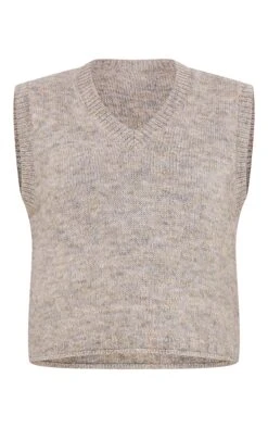 Prettylittlething Grey Marl Knit Sweater Vest -FRAME Clothing Shop c4bbe3a174dc82e6da90eecaa6d12752e82067a3 cnj1286 5